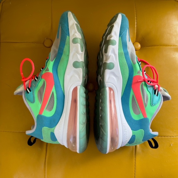 Nike 2019 Air Max 270 React 'Electro Green Lagoon' - Picture 8 of 10